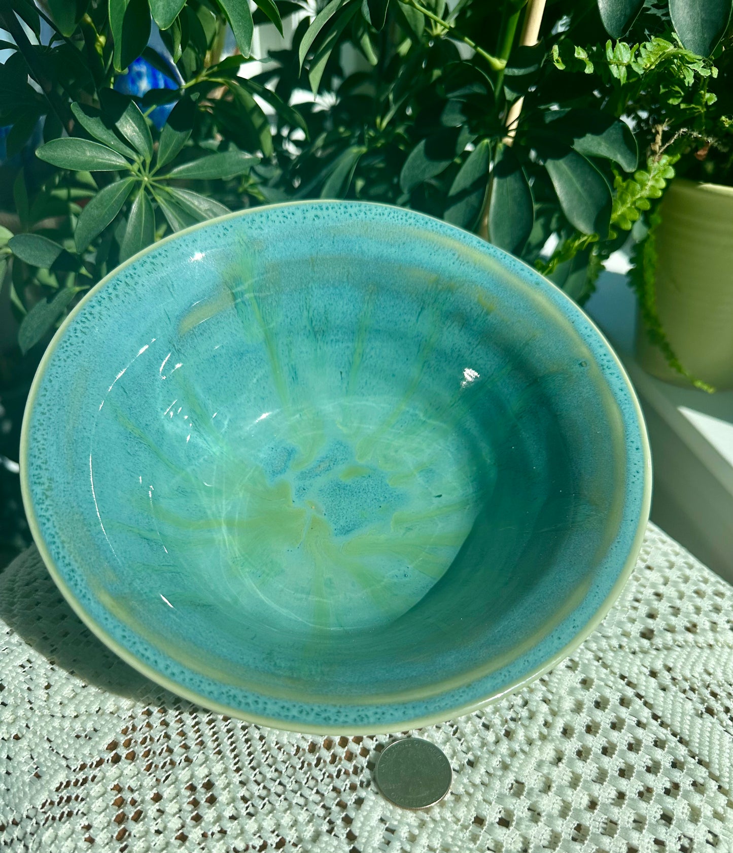 Medium Sized Blue & Green Bowl