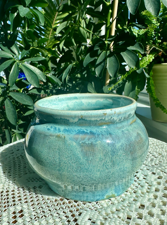 Light Teal Blue Vase / Bowl