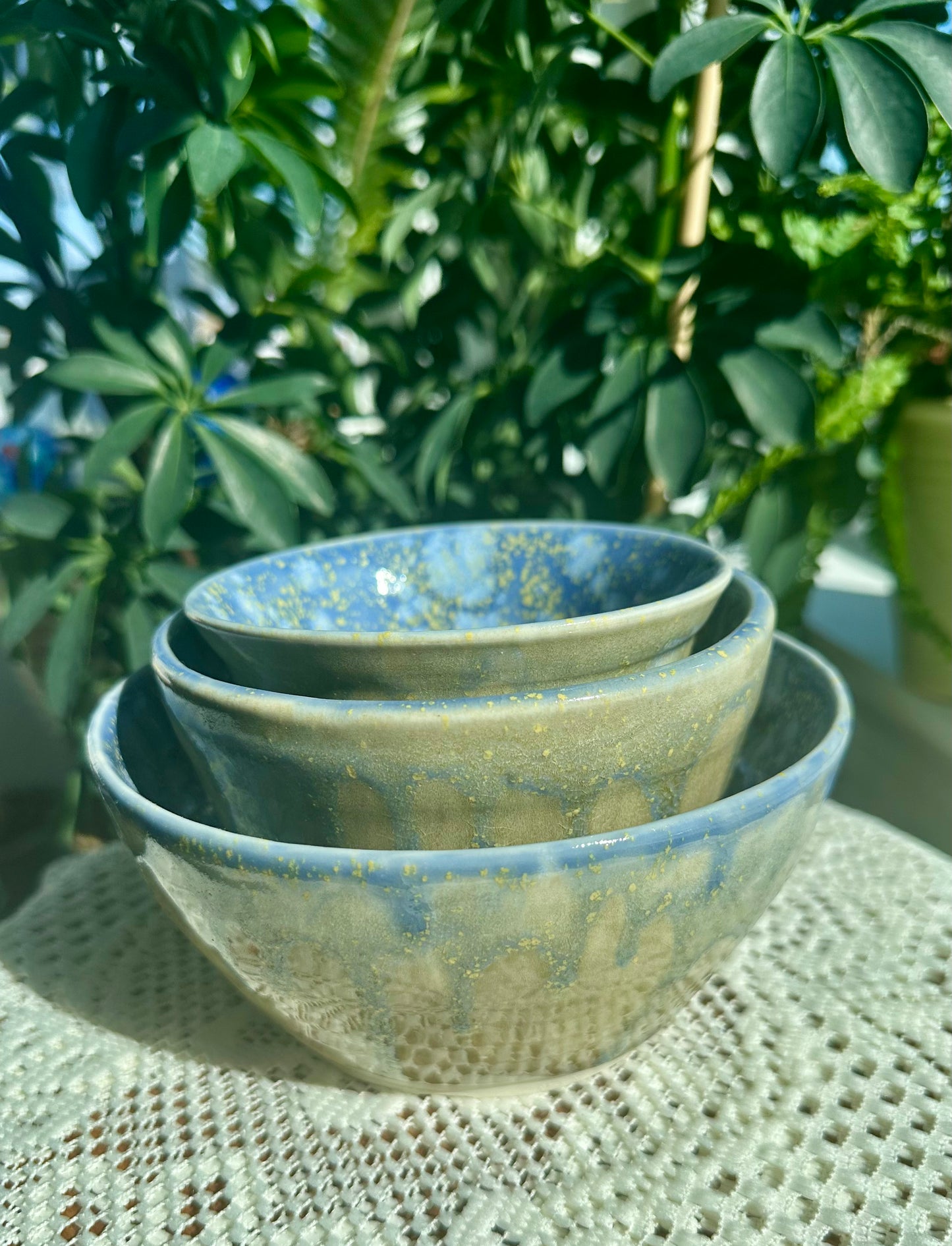 Smallest-sized Blue Hydrangea Bowls