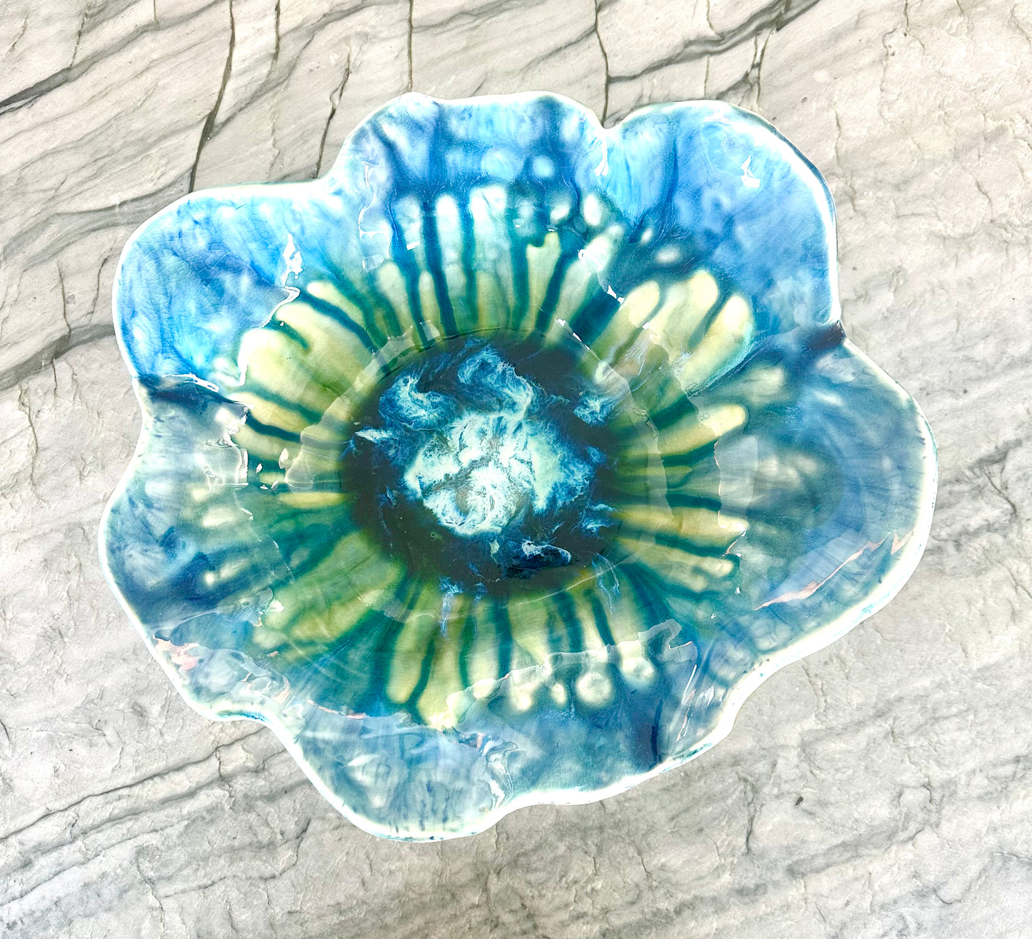 Large Decorative Flower Bowl