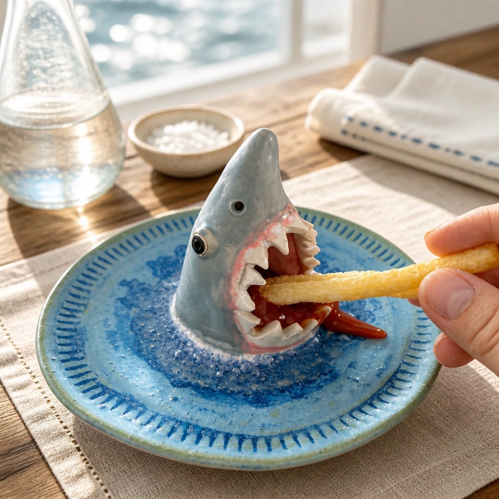 Shark dipping plate